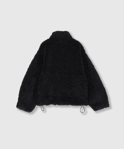 THINGS THAT MATTER(シングス ザット マター)の「IMITATION SHEEP FUR JACKET / イミテーション シープ ファー ジャケット(ブルゾン・レディース・グレイッシュベージュ/ネイビー・FREE)」の19枚目の写真