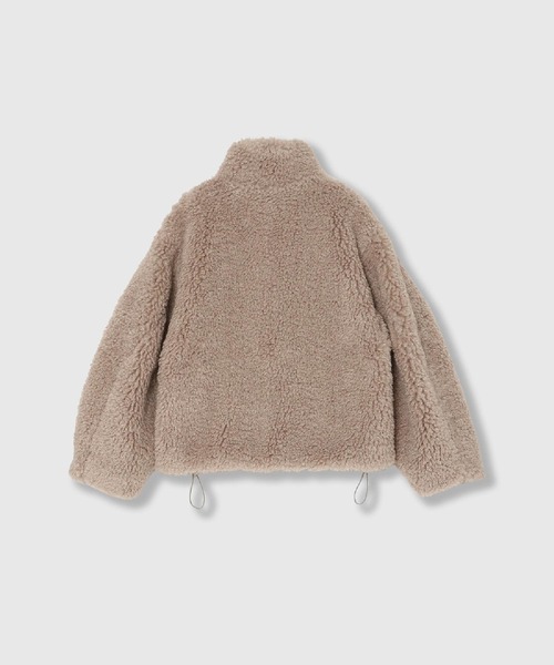 THINGS THAT MATTER(シングス ザット マター)の「IMITATION SHEEP FUR JACKET / イミテーション シープ ファー ジャケット(ブルゾン・レディース・グレイッシュベージュ/ネイビー・FREE)」の17枚目の写真