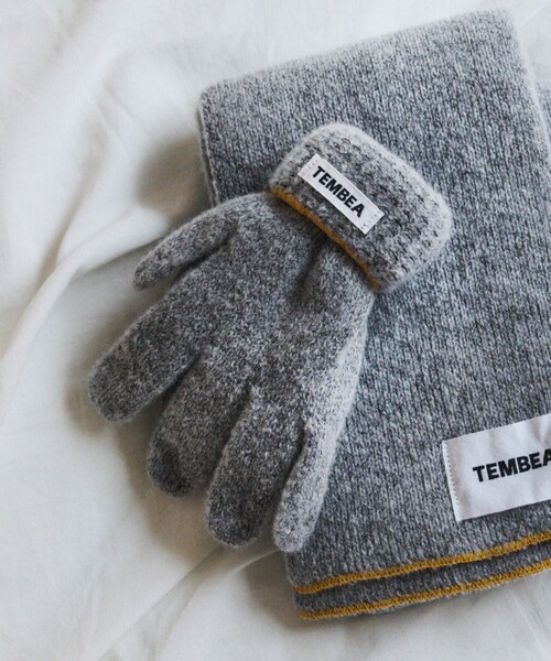 TEMBEA（テンベア）の「TEMBEA × FREAK'S STORE/テンベア × フリークスストア 別注GUNTE WOOL M 別注ウール 手袋 Mサイズ（手袋・メンズ・ライトグレー/ナチュラル/チャコールグレー/グレー・ONE SIZE）」の3枚目の写真