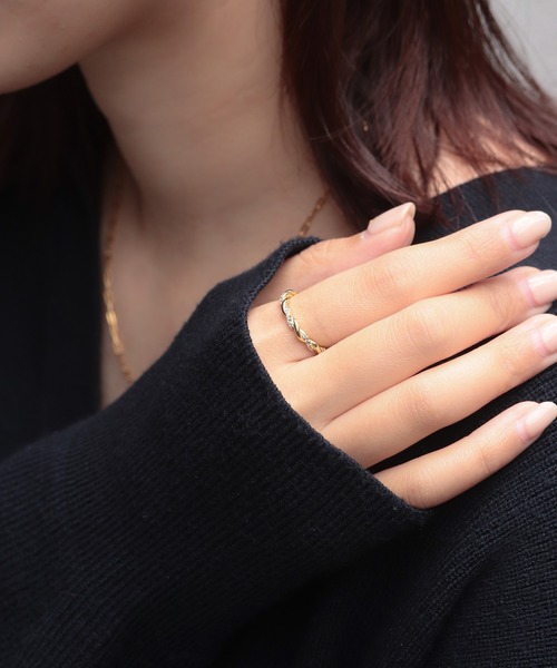 NOIR DE POUPEE（ノワールドプーペ）の「【WEB限定】silver925　リースリング（リング・レディース・ゴールド/ピンクゴールド・#6/#9/#10/#11/#15/#13）」の5枚目の写真