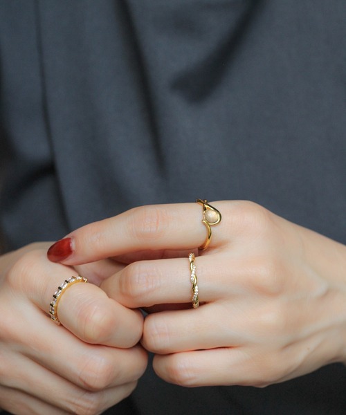 NOIR DE POUPEE（ノワールドプーペ）の「【WEB限定】silver925　リースリング（リング・レディース・ゴールド/ピンクゴールド・#6/#9/#10/#11/#15/#13）」の8枚目の写真