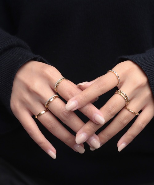 NOIR DE POUPEE（ノワールドプーペ）の「【WEB限定】silver925　リースリング（リング・レディース・ゴールド/ピンクゴールド・#6/#9/#10/#11/#15/#13）」の6枚目の写真