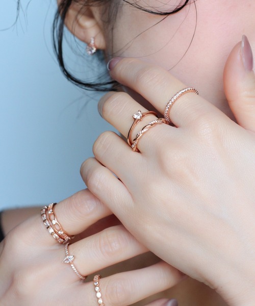 NOIR DE POUPEE（ノワールドプーペ）の「【WEB限定】silver925　リースリング（リング・レディース・ゴールド/ピンクゴールド・#6/#9/#10/#11/#15/#13）」の14枚目の写真