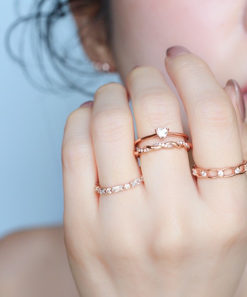 NOIR DE POUPEE（ノワールドプーペ）の「【WEB限定】silver925　リースリング（リング・レディース・ゴールド/ピンクゴールド・#6/#9/#10/#11/#15/#13）」の18枚目の写真