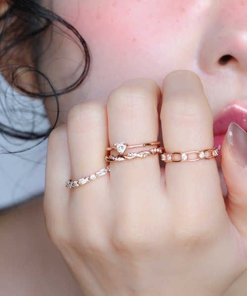 NOIR DE POUPEE（ノワールドプーペ）の「【WEB限定】silver925　リースリング（リング・レディース・ゴールド/ピンクゴールド・#6/#9/#10/#11/#15/#13）」の20枚目の写真