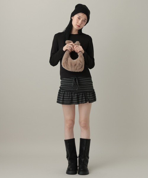 3.3 Field Trip （3.3フィールドトリップ）の「3.3 Field Trip／ファーミニハンドBAG（ハンドバッグ・レディース・ブラウン/ピンク/ブラック・ONE SIZE）」の4枚目の写真