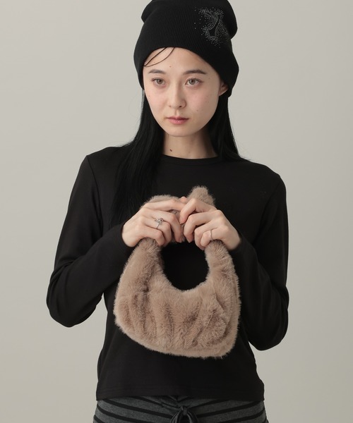 3.3 Field Trip （3.3フィールドトリップ）の「3.3 Field Trip／ファーミニハンドBAG（ハンドバッグ・レディース・ブラウン/ピンク/ブラック・ONE SIZE）」の14枚目の写真