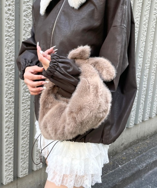 3.3 Field Trip （3.3フィールドトリップ）の「3.3 Field Trip／ファーミニハンドBAG（ハンドバッグ・レディース・ブラウン/ピンク/ブラック・ONE SIZE）」の17枚目の写真