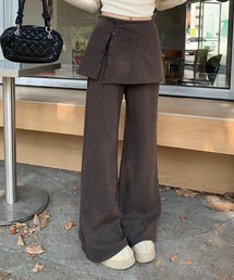 FAVORITO（ファヴォリート）の「レイヤードフリルワイドパンツ（その他パンツ）」
