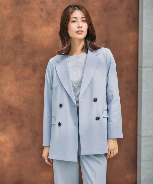 ウツクシルエットダブルジャケット/581025（テーラードジャケット