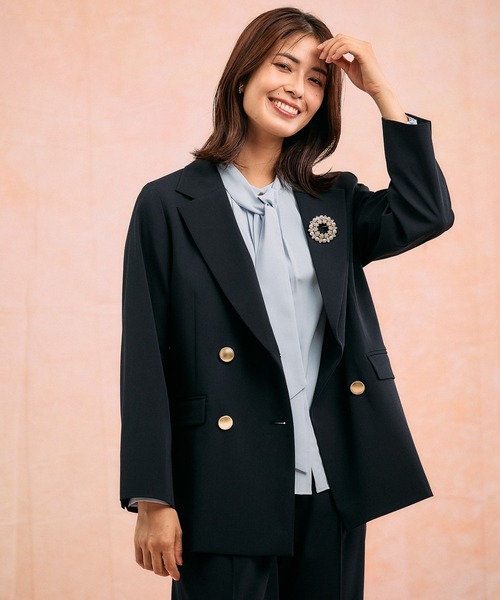 【新品未使用】ウツクシルエット　ダブルジャケット　モカ　Lサイズ　完売品 GLOBALWORK ウツクシルエットWクロスジャケット/572240 モカ L - メルカリ