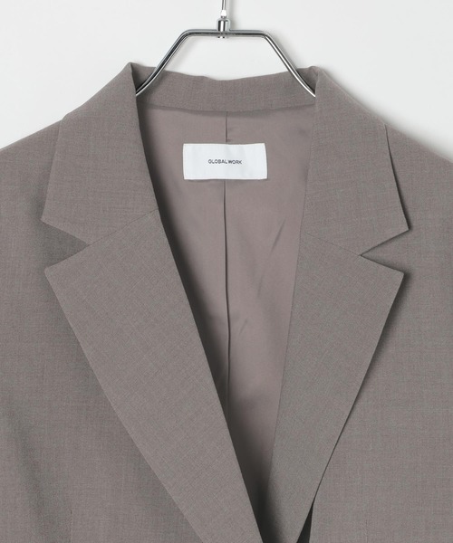 GLOBAL WORK(グローバルワーク)の「ウツクシルエットダブルジャケット/581025(テーラードジャケット・レディース・ブラック/ライトベージュ/モカ/サックスブルー/ネイビー・X-SMALL/SMALL/MEDIUM/LARGE/X-LARGE)」の19枚目の写真