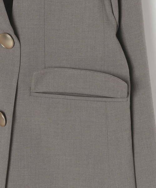 GLOBAL WORK(グローバルワーク)の「ウツクシルエットダブルジャケット/581025(テーラードジャケット・レディース・ブラック/ライトベージュ/モカ/サックスブルー/ネイビー・X-SMALL/SMALL/MEDIUM/LARGE/X-LARGE)」の10枚目の写真