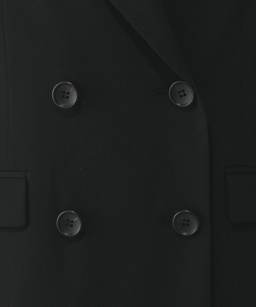 GLOBAL WORK(グローバルワーク)の「ウツクシルエットダブルジャケット/581025(テーラードジャケット・レディース・ブラック/ライトベージュ/モカ/サックスブルー/ネイビー・X-SMALL/SMALL/MEDIUM/LARGE/X-LARGE)」の14枚目の写真