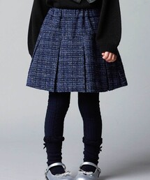 BeBe | 【お揃い】エタンセルラメツイードインナーパンツ付プリーツスカート(スカート)