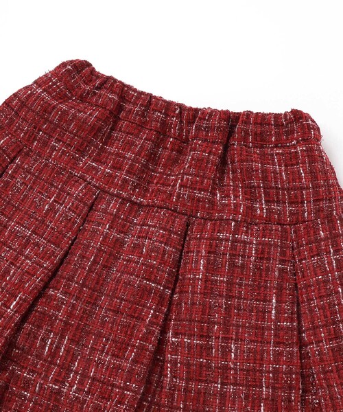 BeBe（ベベ）の「【お揃い】エタンセルラメツイードインナーパンツ付プリーツスカート（スカート・キッズ・ブルー系その他2/レッド系その他・110cm/120cm/140cm/150cm/130cm）」の15枚目の写真