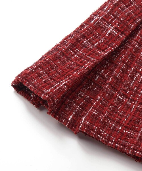 BeBe（ベベ）の「【お揃い】エタンセルラメツイードインナーパンツ付プリーツスカート（スカート・キッズ・ブルー系その他2/レッド系その他・110cm/120cm/140cm/150cm/130cm）」の18枚目の写真