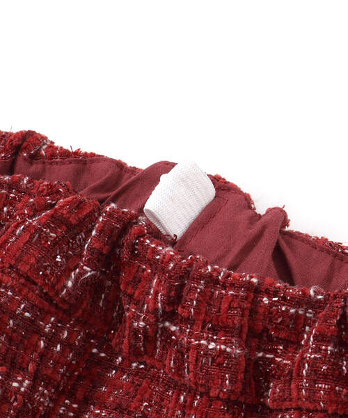 BeBe（ベベ）の「【お揃い】エタンセルラメツイードインナーパンツ付プリーツスカート（スカート・キッズ・ブルー系その他2/レッド系その他・110cm/120cm/140cm/150cm/130cm）」の20枚目の写真