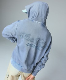 X-girl（エックスガール）の「BLEACHED LOGO PATCH ZIP UP SWEAT HOODIE（パーカー・レディース）」