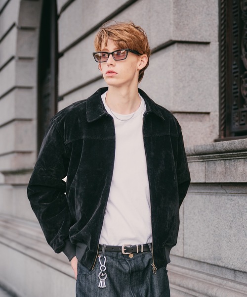 synthetic suede zip blouson / シンセティックスエードジップブルゾン