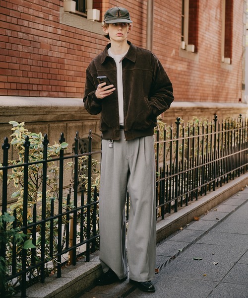 Regen Glanz シンセティックスエードジップブルゾン Regen Glanz ブルゾン アウター synthetic suede zip blouson