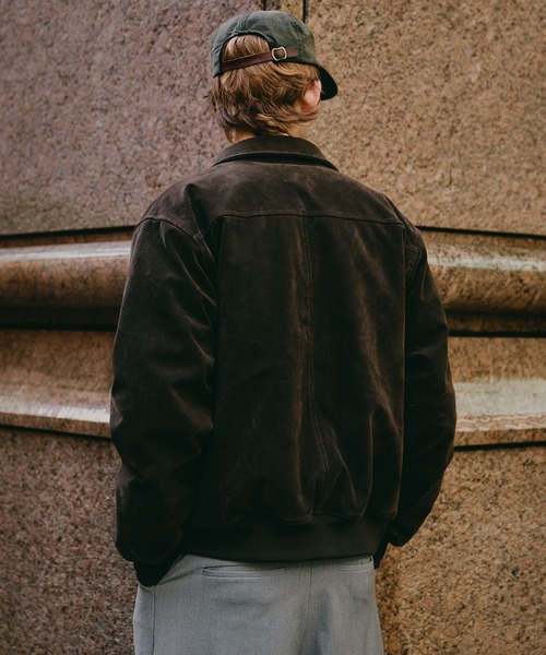 Regen Glanz シンセティックスエードジップブルゾン Regen Glanz ブルゾン アウター synthetic suede zip blouson