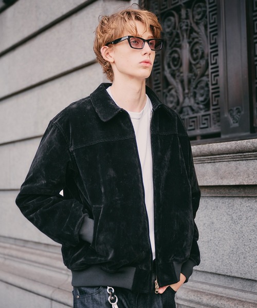 synthetic suede zip blouson / シンセティックスエードジップブルゾン