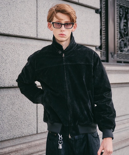 synthetic suede zip blouson / シンセティックスエードジップブルゾン