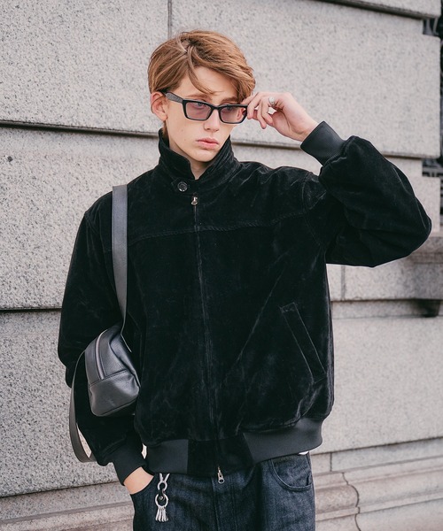 synthetic suede zip blouson / シンセティックスエードジップブルゾン