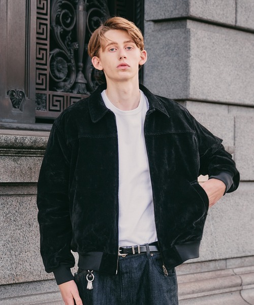 synthetic suede zip blouson / シンセティックスエードジップブルゾン
