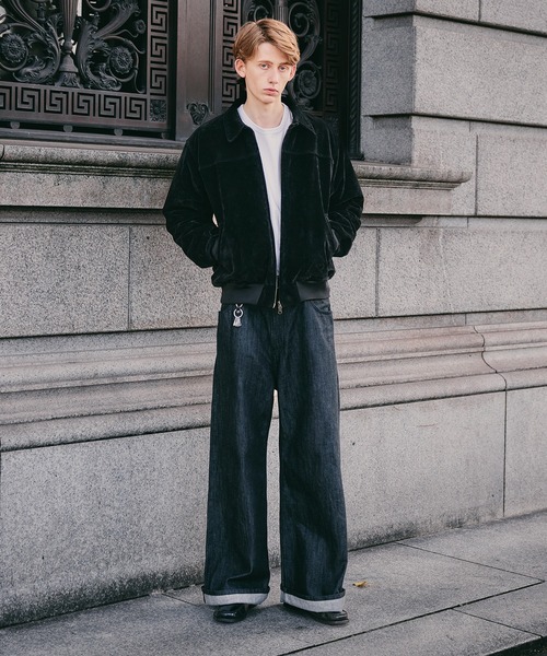 【RegenGlanz】シンセティクスウェードジップブルゾン　ブラウン　Lサイズ RegenGlanz】シンセティクスウェードジップブルゾン ブラウン Lサイズ