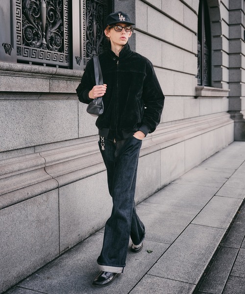 synthetic suede zip blouson / シンセティックスエードジップブルゾン