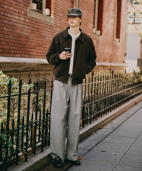 synthetic suede zip blouson / シンセティックスエードジップブルゾン