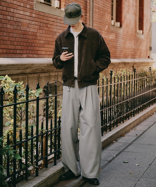 Regen Glanz（レーゲングランツ）の「synthetic suede zip blouson / シンセティックスエードジップブルゾン（ブルゾン・メンズ・ブラック/ブラウン系その他・MEDIUM/SMALL/LARGE）」の14枚目の写真