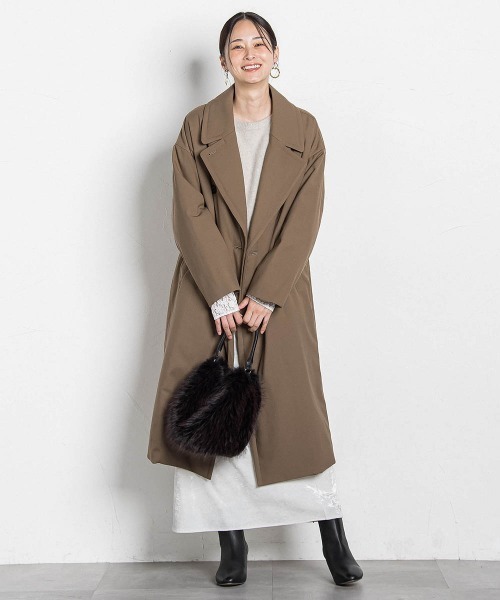 【超美品】LAUTREAMONT ベージュコート エディター東原妙子 × LAUTREAMONT /中綿オーバーコート（その他