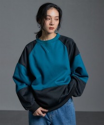【裏起毛】 オーバーサイズ配色切替プルオーバー ［Soiunique］