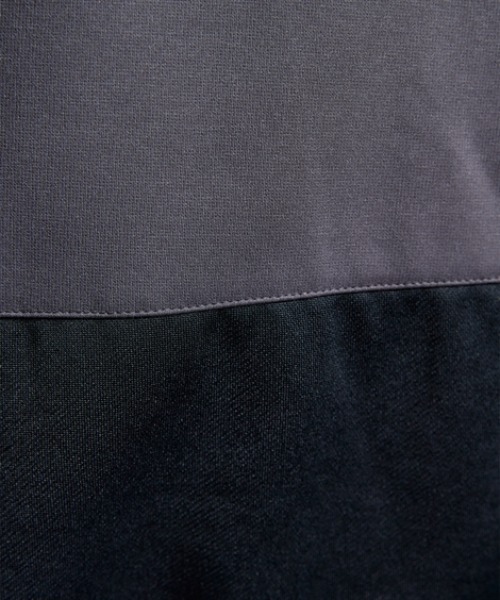 Soiunique（スワユニーク）の「【裏起毛】 オーバーサイズ配色切替プルオーバー ［Soiunique］（Tシャツ/カットソー・レディース・グリーン系/グレー系・M～Ｌ/L～LL）」の4枚目の写真