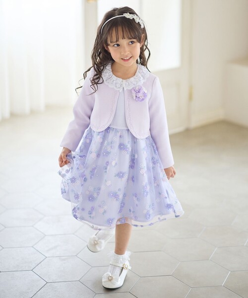 ANY(エニィ)の「花柄刺繍ワンピース(ワンピース・キッズ・サックスブルー系/ピンク系・130/120/110)」の6枚目の写真