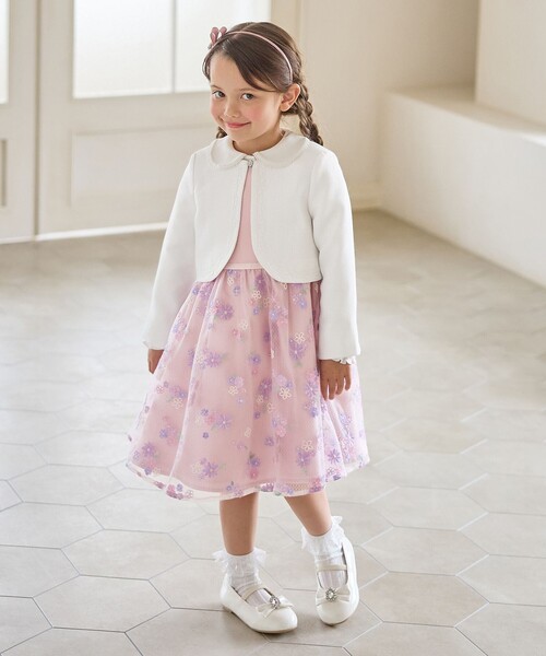 ANY(エニィ)の「花柄刺繍ワンピース(ワンピース・キッズ・サックスブルー系/ピンク系・130/120/110)」の9枚目の写真