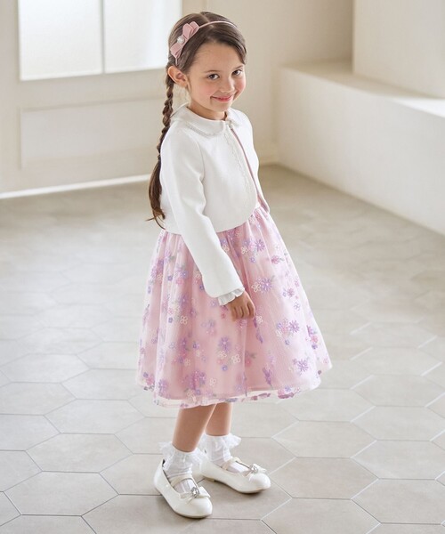 ANY(エニィ)の「花柄刺繍ワンピース(ワンピース・キッズ・サックスブルー系/ピンク系・130/120/110)」の11枚目の写真