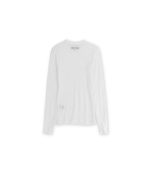 BROWNYARD(ブラウンヤード)の「Wシースルーロングスリーブ、ホワイト(Tシャツ/カットソー・レディース・その他・1/2)」の2枚目の写真