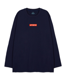 エイピースタジオ オーバーサイズ ロングスリーブTシャツ_ネイビー