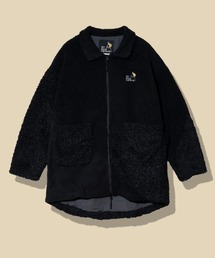 go slow caravan | ボア×フリース パッチワークコート W(その他アウター)