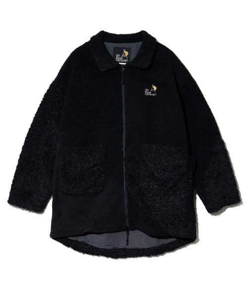 go slow caravan（ゴースローキャラバン）の「ボア×フリース パッチワークコート W（その他アウター・レディース・ピンク/グリーン/ブラック・FREE）」の13枚目の写真