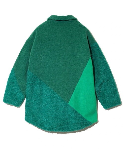 go slow caravan（ゴースローキャラバン）の「ボア×フリース パッチワークコート W（その他アウター・レディース・ピンク/グリーン/ブラック・FREE）」の16枚目の写真