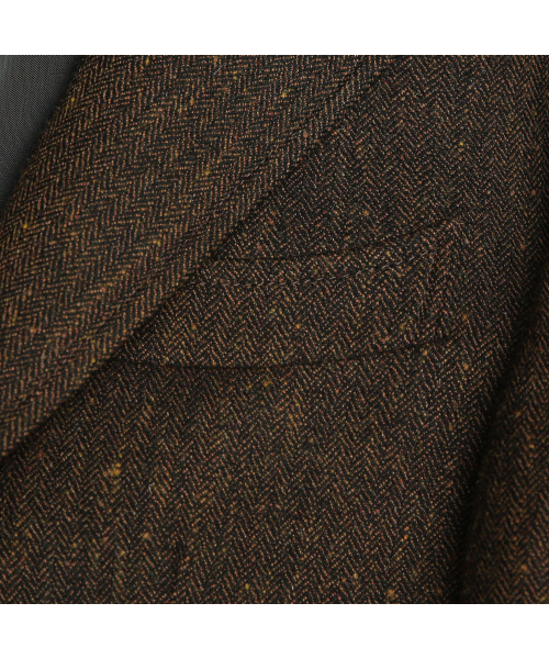 sortie(ソルティ)の「412 Herringbone Check Wool Silk Jacket (Brown)(テーラードジャケット・メンズ・その他・LARGE/X-LARGE/MEDIUM)」の6枚目の写真