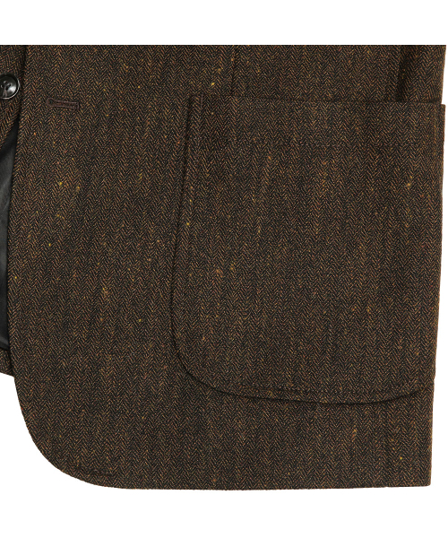 sortie(ソルティ)の「412 Herringbone Check Wool Silk Jacket (Brown)(テーラードジャケット・メンズ・その他・LARGE/X-LARGE/MEDIUM)」の7枚目の写真