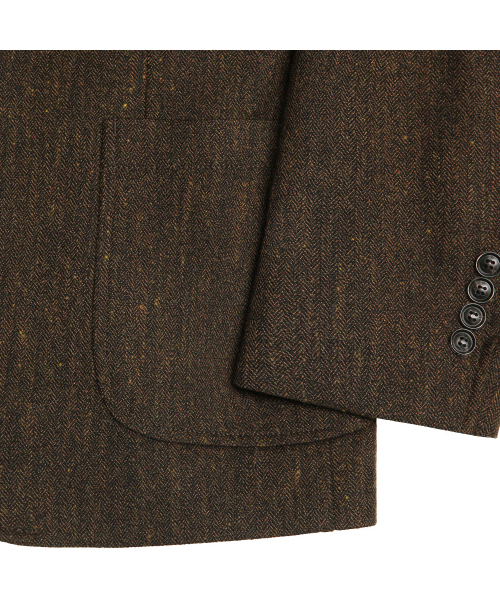 sortie(ソルティ)の「412 Herringbone Check Wool Silk Jacket (Brown)(テーラードジャケット・メンズ・その他・LARGE/X-LARGE/MEDIUM)」の8枚目の写真