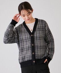 Jayro（ジャイロ）の「ジャガードチェックカーディガン（カーディガン/ボレロ・レディース）」