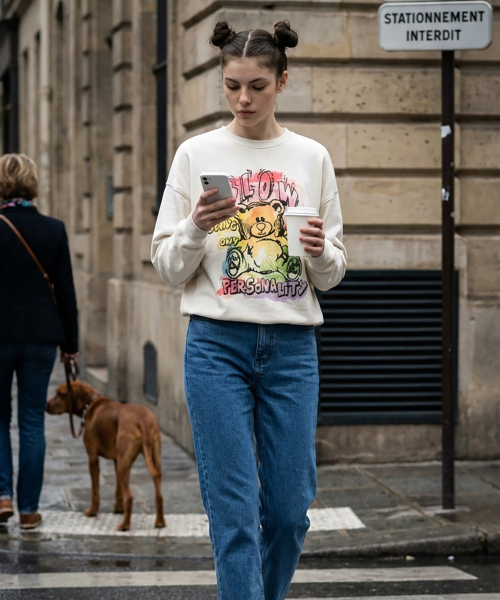 BLOW（ブロウ）の「BEAR GRAPHIC ART SWEATSHIRT（スウェット・レディース・その他・FREE）」の3枚目の写真
